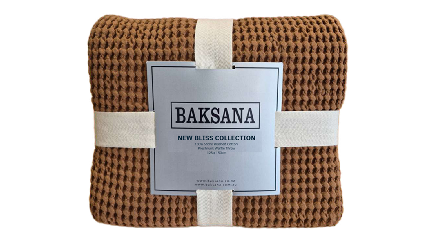 New Bliss Throw in a stylish toffee colour